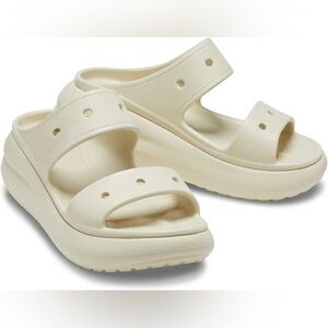 CROCS Classic Crush Sandal- Bone.